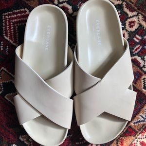 Everlane Day Crossover Sandal Ivory Nude Size 7